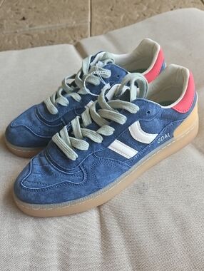 COOLWAY Goal Suede Sneakers Indigo Blue Gum Rubber Soul, Men's 7, 41
